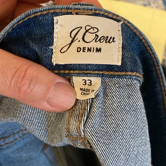 Women’s J.Crew jeans size 33, slim boyfriend fit with frayed hems - Picture 8 of 10